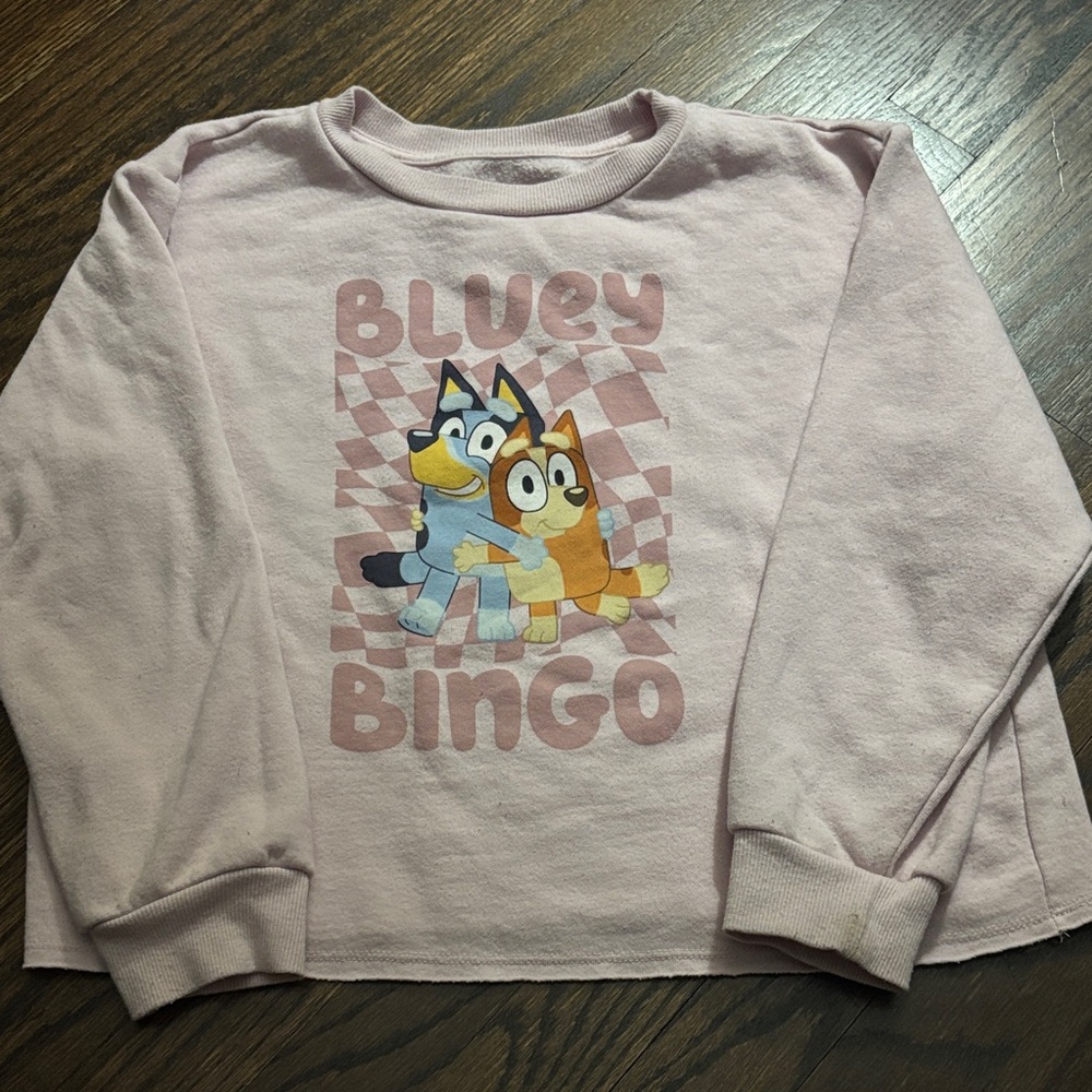 Kids Pink Bluey Sweatshirt